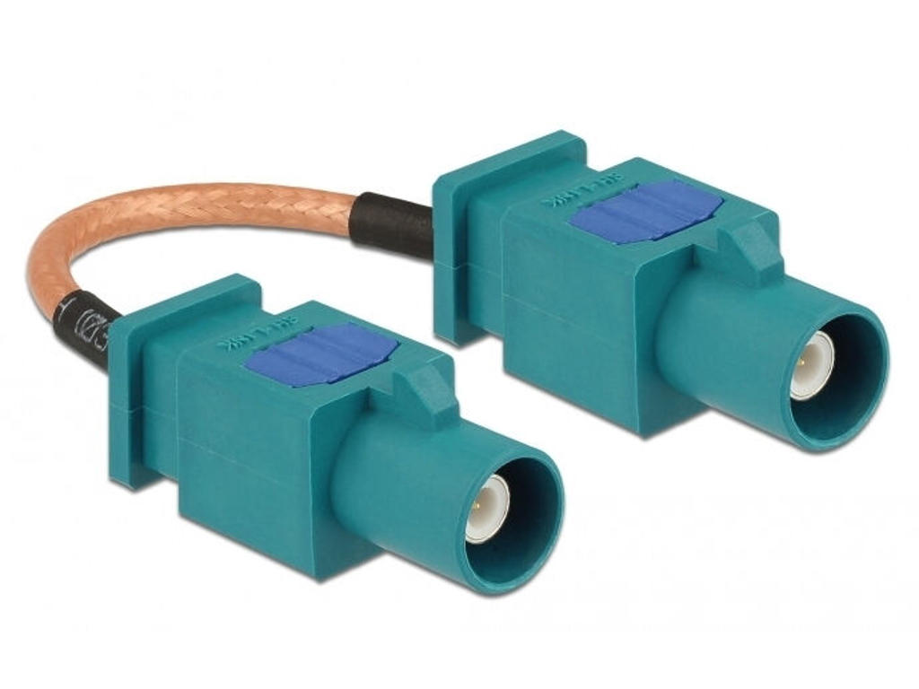 DeLOCK 89663 koaxial kabel RG-316 0,1 m FAKRA Z Brun, Grøn