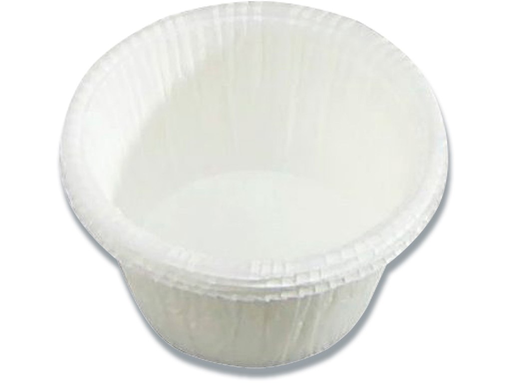 Muffinsform, Ø50x35mm, Papir, Med rullet kant, Hvid, 200 stk