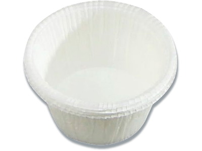 Muffinsform, Ø50x35mm, Papir, Med rullet kant, Hvid, 200 stk