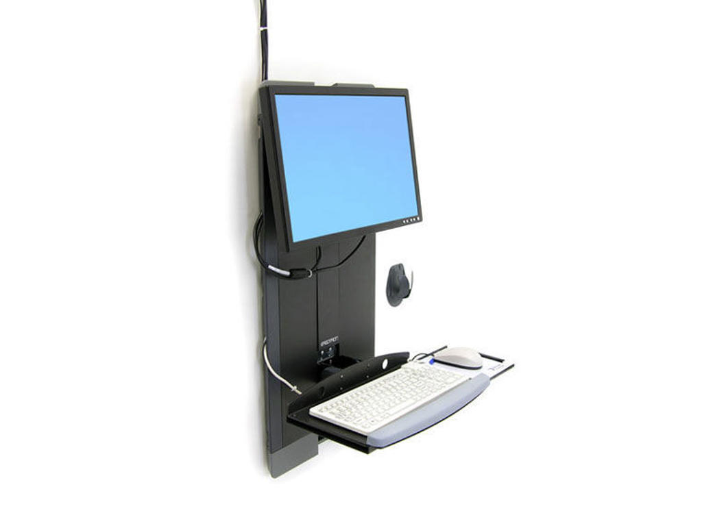 Ergotron StyleView® Vertical Lift, High Traffic Areas 61 cm (24") Væg Sort