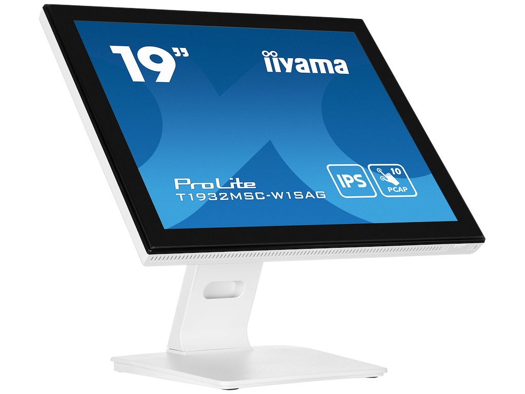 iiyama ProLite T1932MSC-W1SAG computerskærm 48,3 cm (19") 1280 x 1024 pixel Fuld HD LED Berøringsskærm Bordplade Hvid