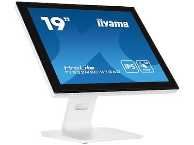 iiyama ProLite T1932MSC-W1SAG computerskærm 48,3 cm (19") 1280 x 1024 pixel Fuld HD LED Berøringsskærm Bordplade Hvid