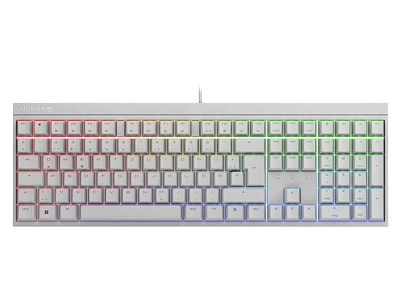 CHERRY MX 2.0S tastatur Spil USB QWERTZ Tysk Hvid