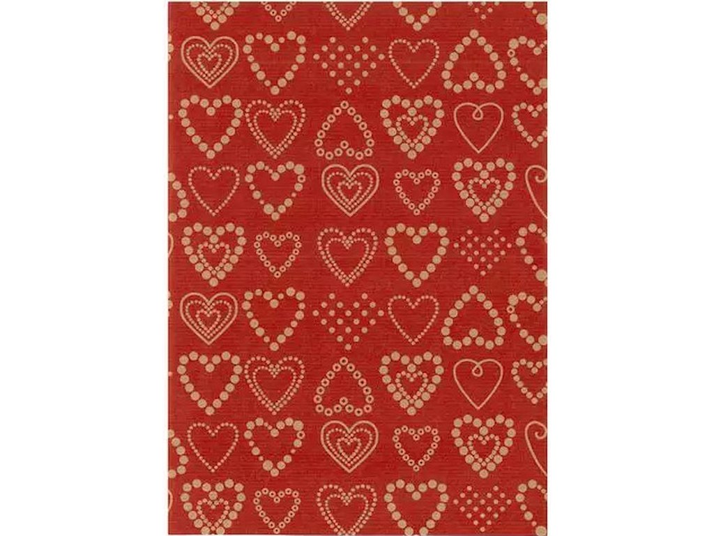 Gavepapir, Dotted hearts, Kraftr, 57 cm, 154 m, Hedlunds