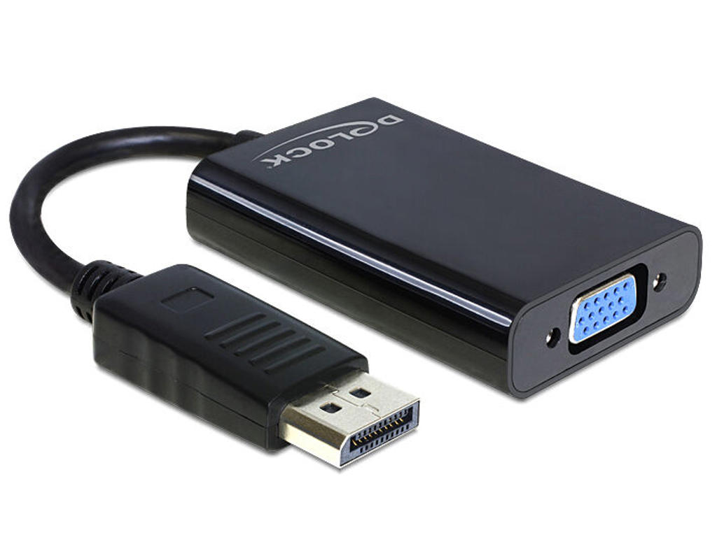 DeLOCK 65439 videokabel adapter VGA (D-Sub) DisplayPort Sort