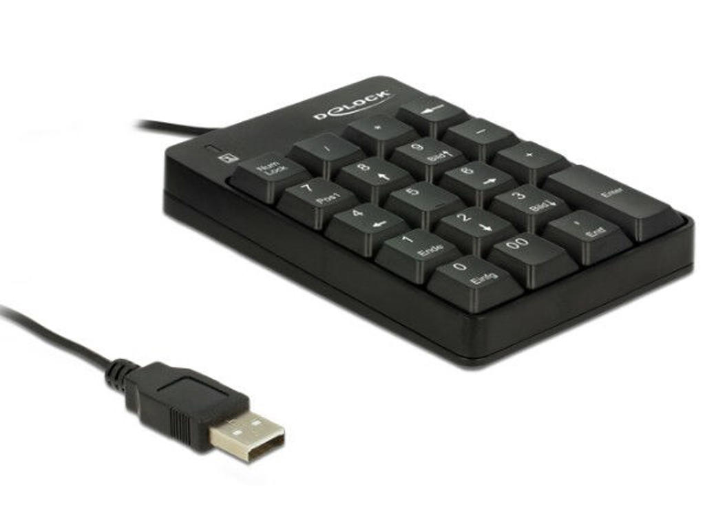 DeLOCK 12481 numerisk tastatur Universel USB Sort