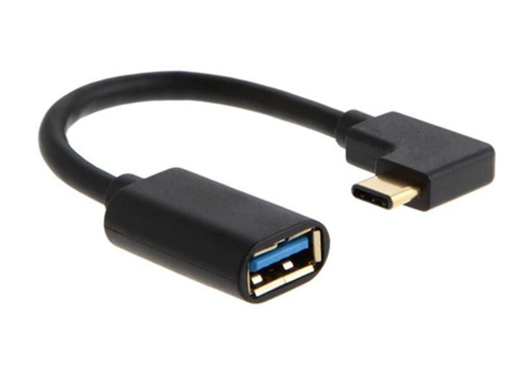 Microconnect USB3.1CAF05BH-ANG kabel kønsskifter USB Type C USB-A Sort