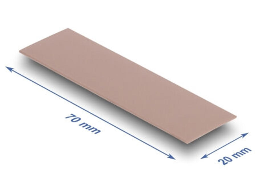 DeLOCK 18479 kølekomponent Termisk pude 3 W/mK