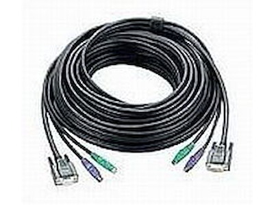 ATEN PS/2 KVM Cable, 20m KVM-kabel Sort