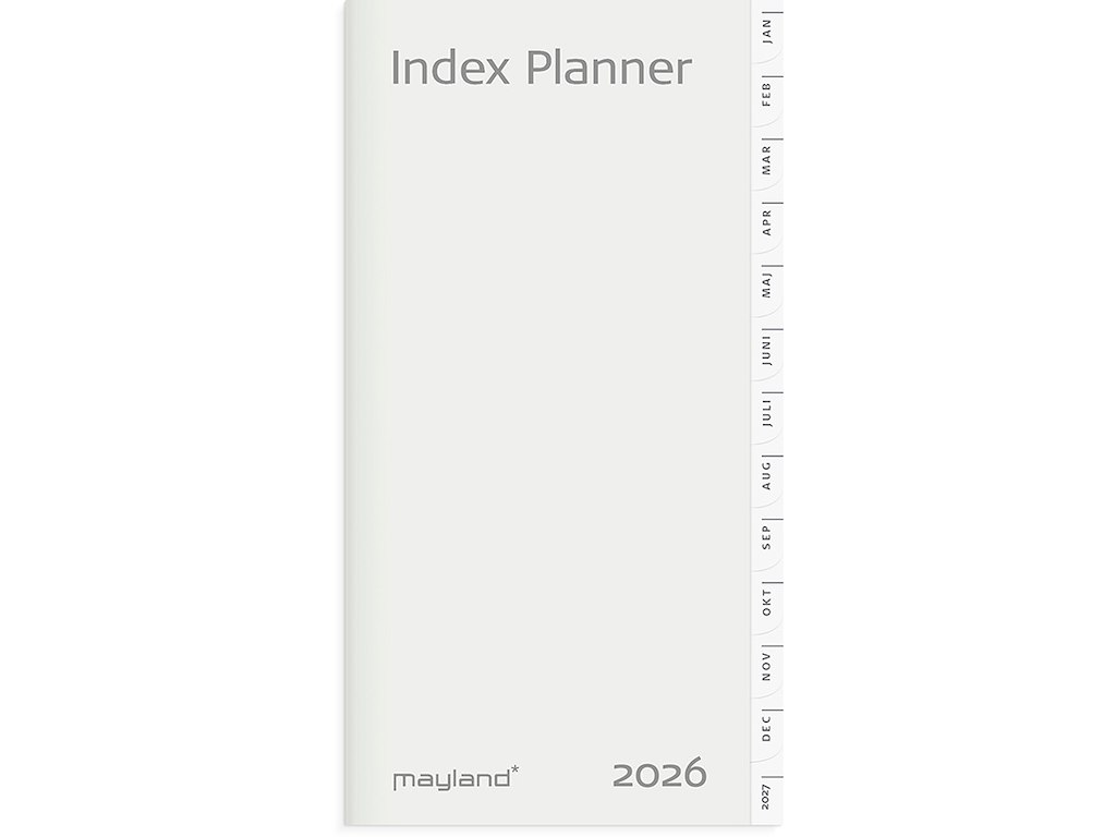 Planner, 2026, Index, 1 måned pr. opslag, Refill, Mayland