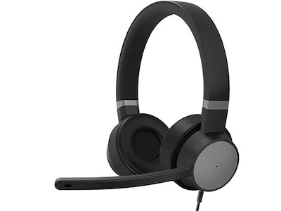 Lenovo Go Wired ANC Headset Ledningsført Car/Home office USB Type-C Sort