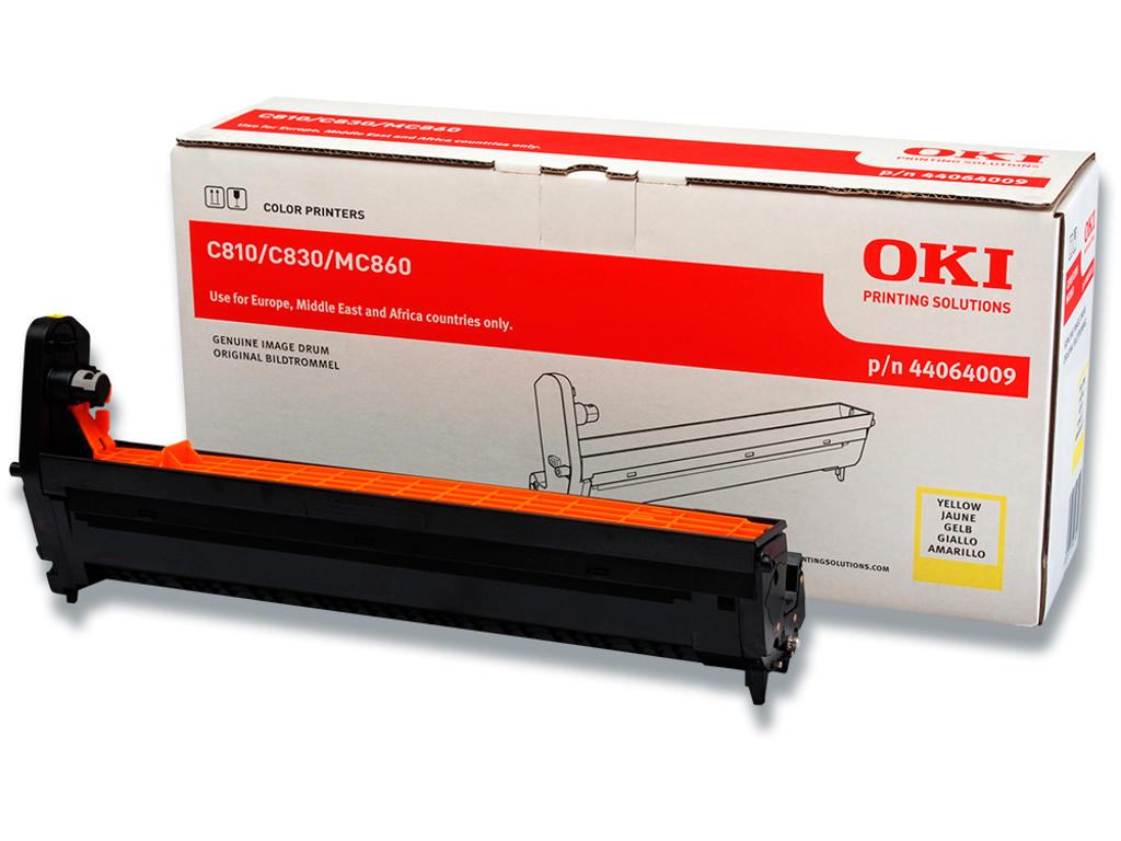 Tromle, C810/C830, Yellow-gul, 20.000 sider, OKI 
