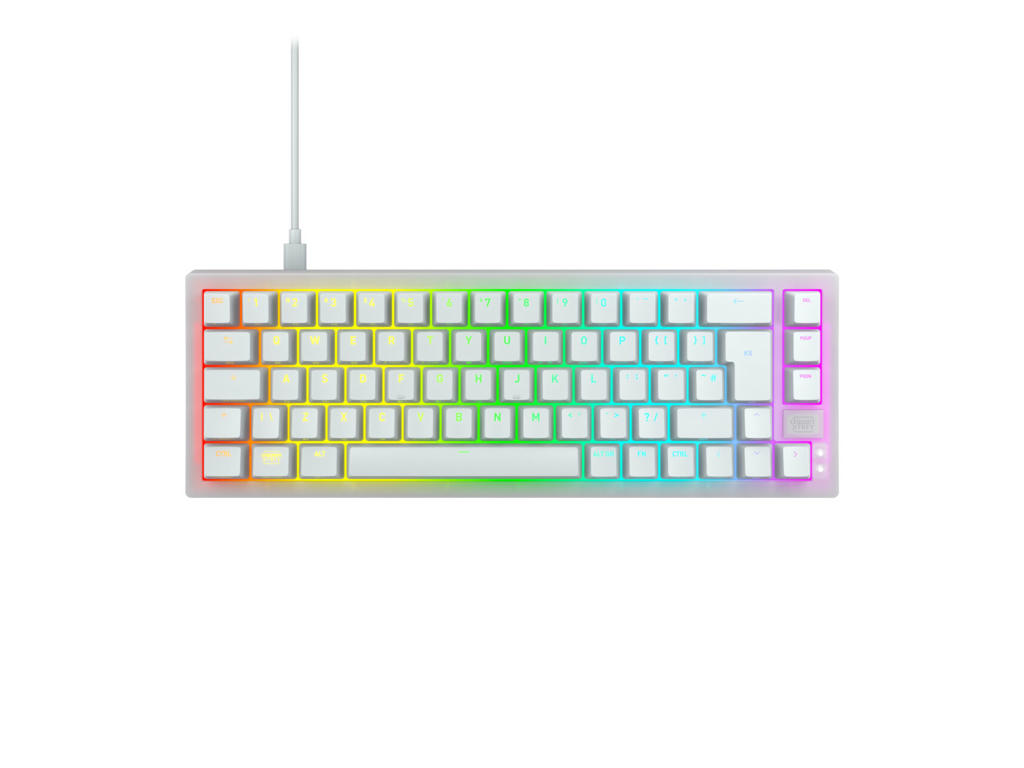 CHERRY K5V2 Compact tastatur Spil USB QWERTY Nordisk Hvid
