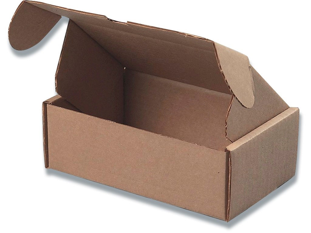Forsendelsesæske, Brun, 172x108x58mm, Foldelukning, Master'In Access