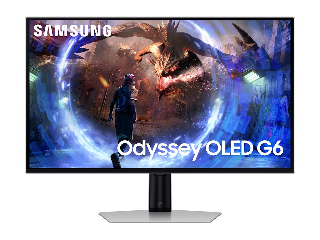 Samsung G60SD computerskærm 68,6 cm (27") 2560 x 1440 pixel Quad HD OLED Sølv