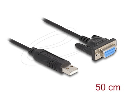 DeLOCK 67381 USB-kabel USB 2.0 0,5 m USB A Sort