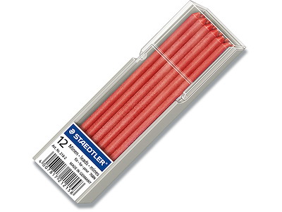 Blyantstifter, 3.0 mm, Rød, 2B, Staedtler Lumocolor Omnicrom 