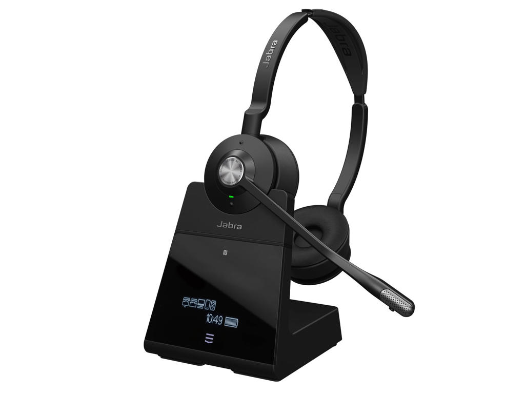 Jabra Engage 75 Headset Trådløs Kontor/Callcenter Micro-USB Bluetooth Sort