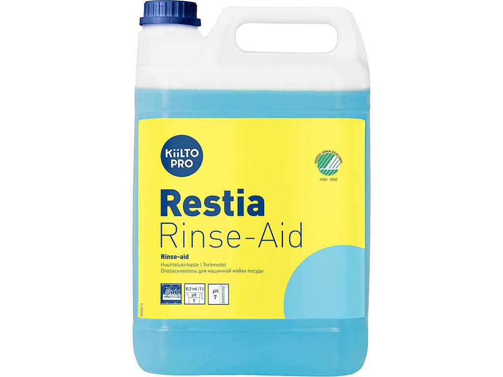 Afspændingsmiddel, 5 liter, Kiilto Pro Restia Rinse-aid