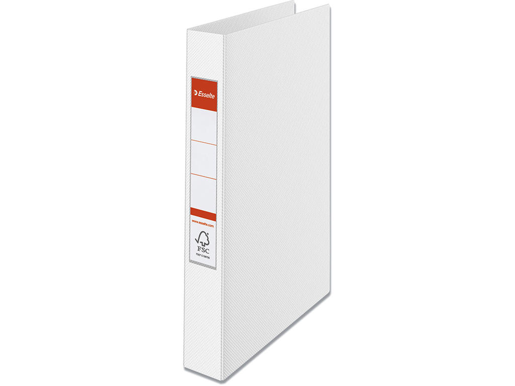 Ringbind, A4, 4 O-ringe, Ø25 mm, 4.2 cm, Hvid, Esselte VIVIDA