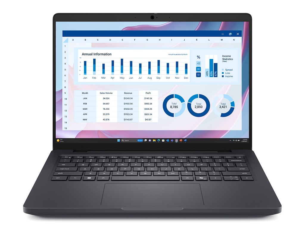DELL Pro Max 14 MC14255 Copilot+ PC AMD Ryzen AI 7 PRO PRO 350 Mobil workstation 35,6 cm (14") Full HD+ 32 GB LPDDR5x-SDRAM 1 TB SSD Wi-Fi 7 (802.11be) Windows 11 Pro Nordisk Sort