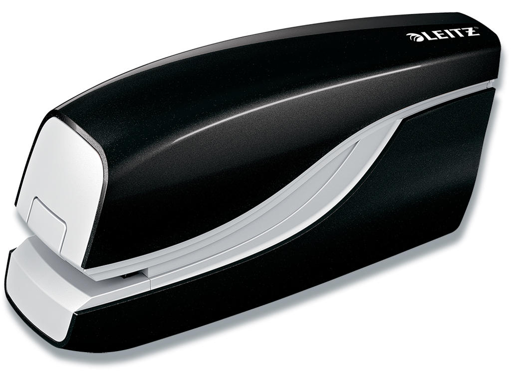 Elhæfter, 10 ark, Metallic sort, Klamme e1, Leitz WOW 5566