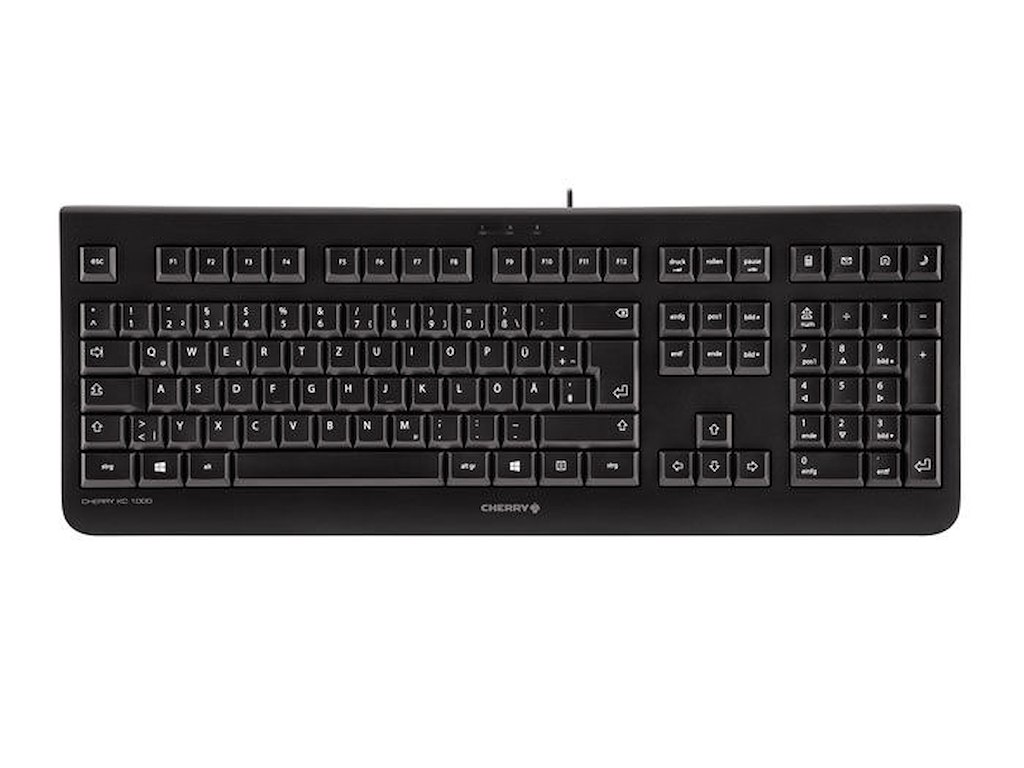 CHERRY KC 1000 tastatur Universel USB QWERTY Italiensk Sort