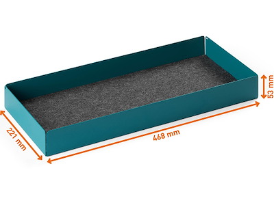 Skuffe til Monitor Stander, Mørkegrå med grøn effekt, Durable EFFECT