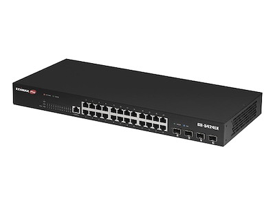 Edimax Pro GS-5424LX: 24 Port Smart Switch Administreret L2 Gigabit Ethernet (10/100/1000) 1U Sort