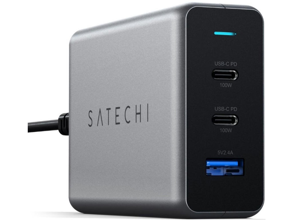 Satechi ST-TC100GM-EU oplader til mobil enhed Universel Grå Vekselstrøm Automatisk