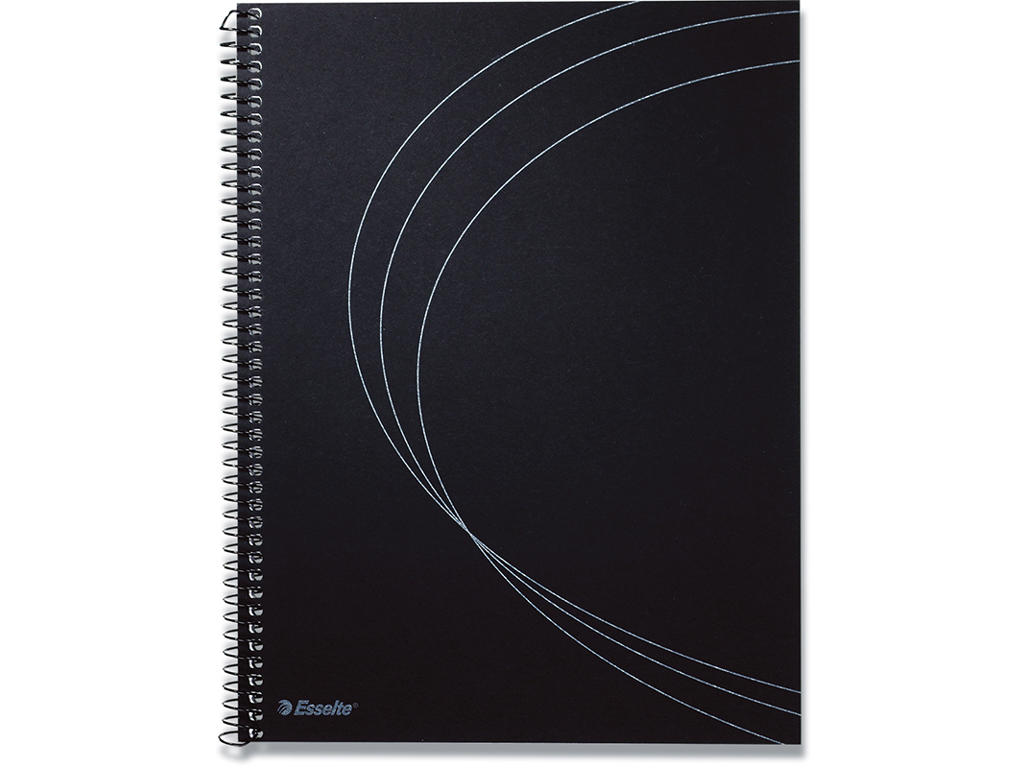 Notesblok, A5, Linjeret, Sort, Esselte Memo Design 