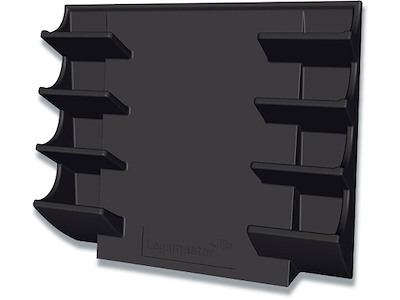 Penneholder, Til glastavler, Plads til 4 penne liggende, Sort, Legamaster 1221