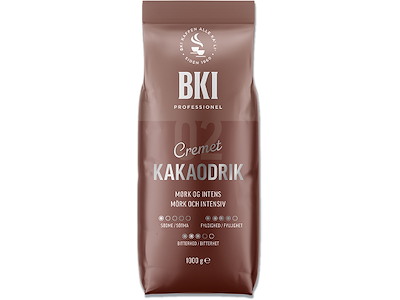 Cacao, 1 pose, 1000 g, 17% kakao, BKI Mørk og Intens