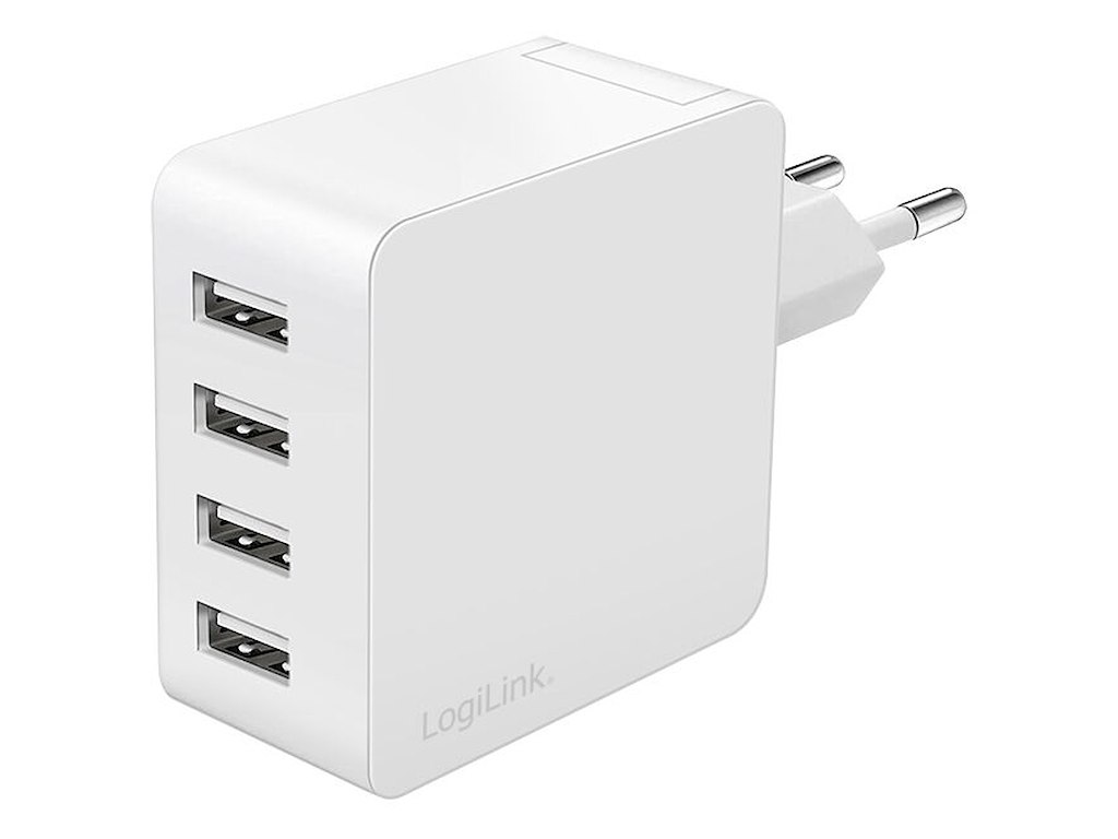 LogiLink PA0336W oplader til mobil enhed Universel Hvid Vekselstrøm Hurtig opladning Indendørs