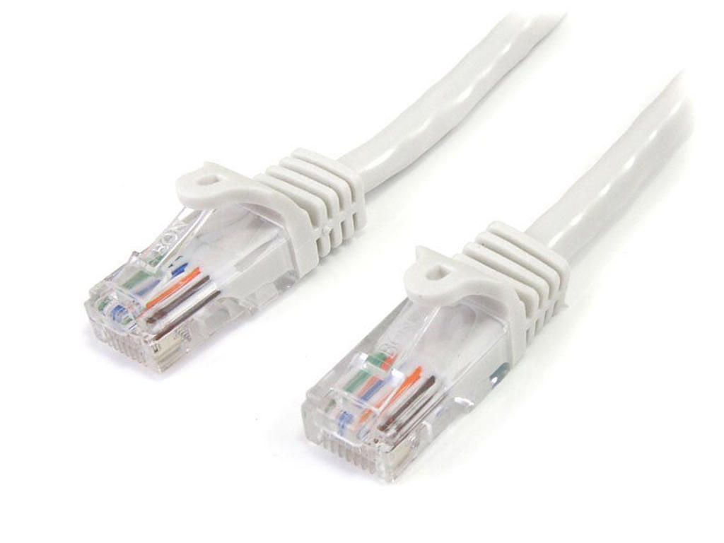 StarTech.com 45PAT1MWH netværkskabel Hvid 1 m Cat5e U/UTP (UTP)