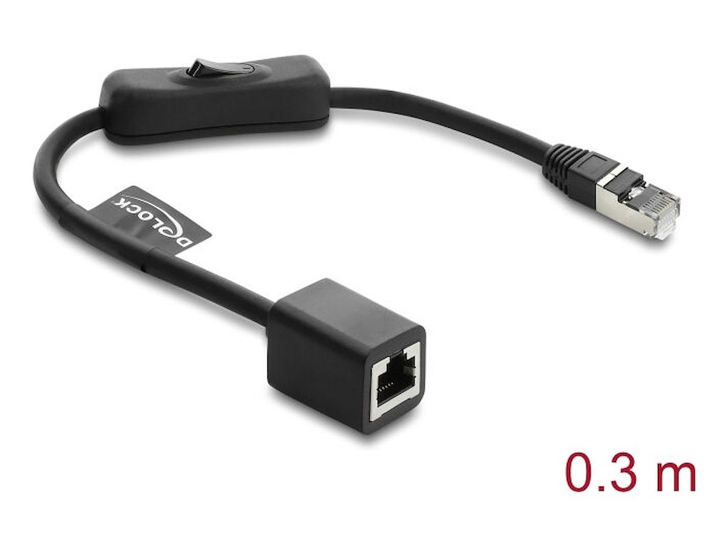 DeLOCK 81563 netværkskabel Sort 0,3 m Cat6 F/UTP (FTP)