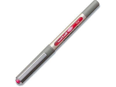 Rollerball pen, 0.7 mm, 0.3 mm, Pink, uni-ball Eye Fine UB-157-56