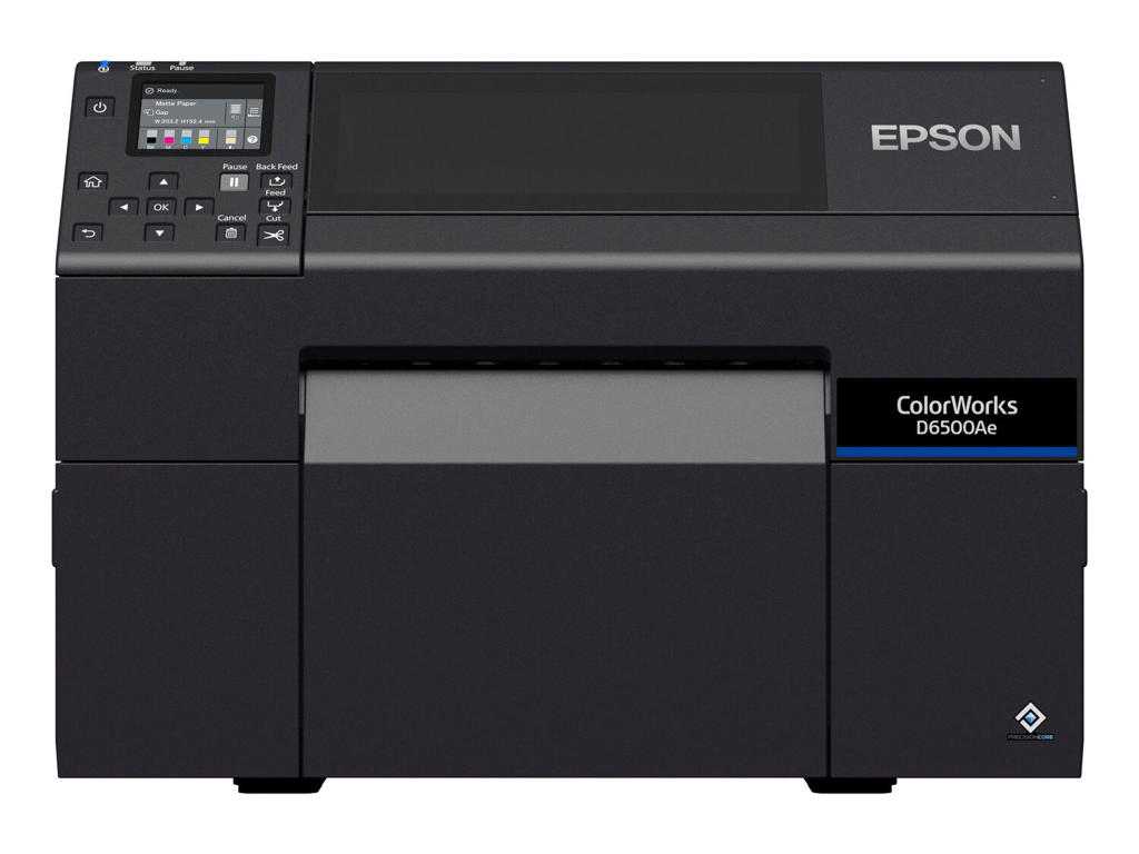 Epson ColorWorks D6500Ae etiketprinter Termisk overførsel Farve 1200 x 1200 dpi 85 mm/sek. Ledningsført Ethernet LAN