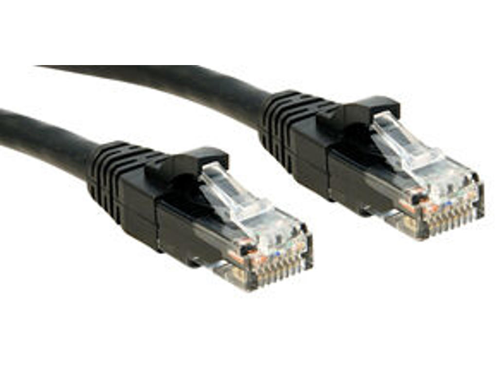 Lindy Cat.6 UTP 0.3m netværkskabel Sort 0,3 m Cat6 U/UTP (UTP)