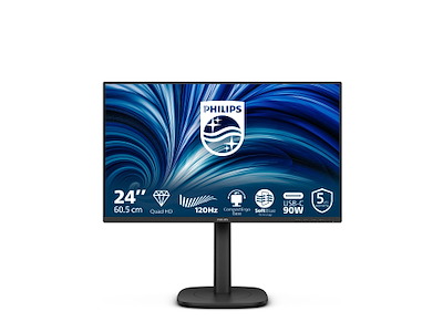 Philips 24B2U3601 computerskærm 60,5 cm (23.8") 2560 x 1440 pixel Quad HD LCD Sort