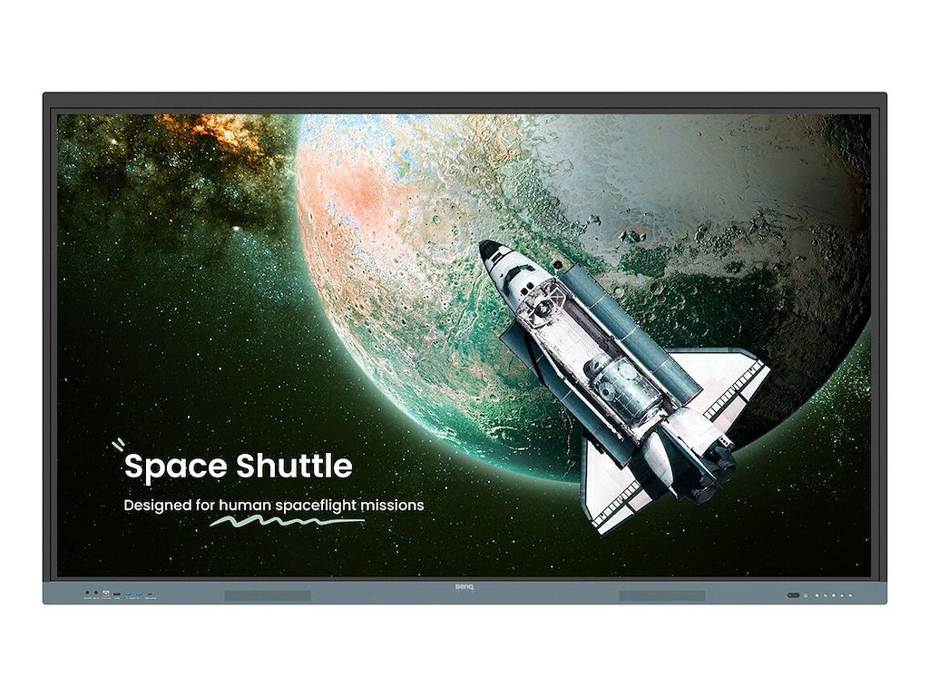 BenQ 9H.F9FTK.DE8 skilte display Interaktivt fladpanel 190,5 cm (75") 450 cd/m² 4K Ultra HD Sort, Grå Berøringsskærm Indbygget processer Android
