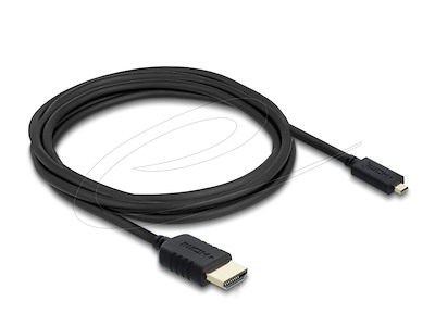 DeLOCK 81692 HDMI-kabel 3 m HDMI Type A (Standard) HDMI Type D (Micro) Sort