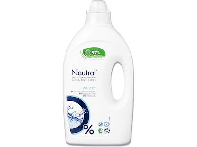 Vaskemiddel, Flydende, 1.2 liter, Hvidt, Neutral White