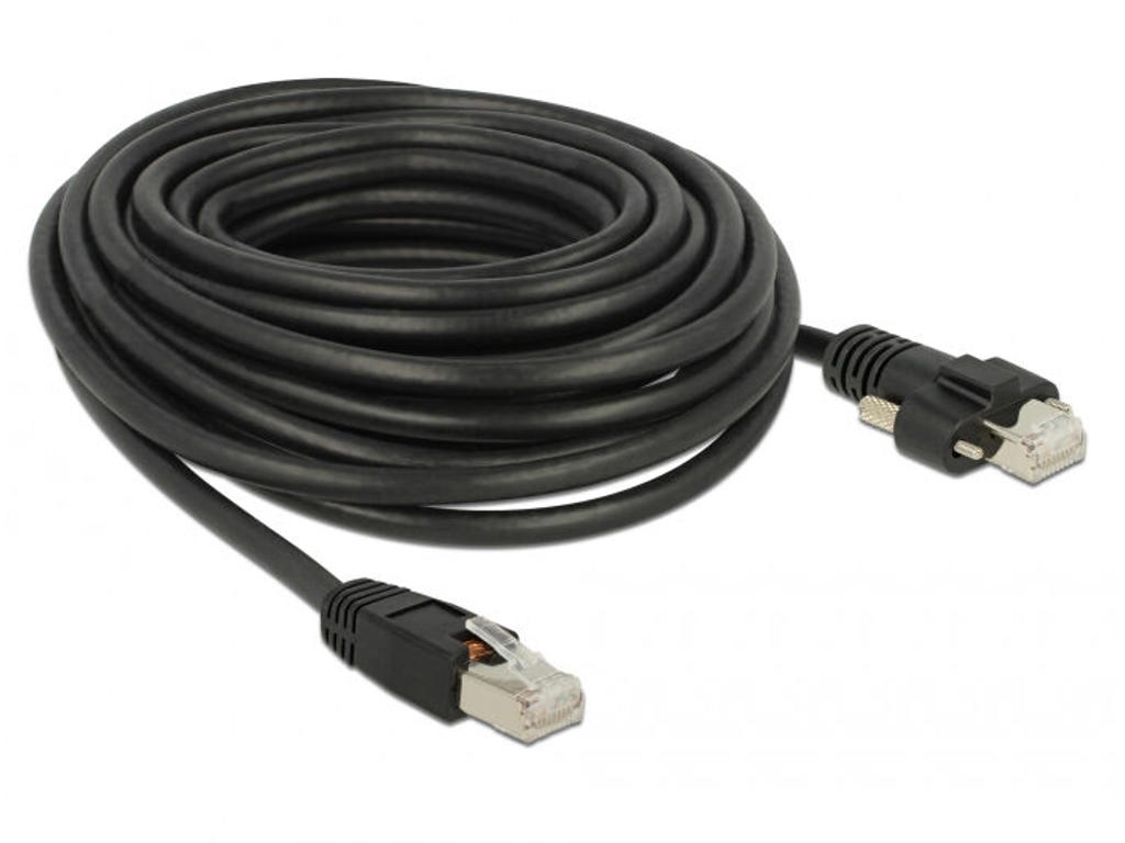 DeLOCK 85672 netværkskabel Sort 10 m Cat6 S/FTP (S-STP)