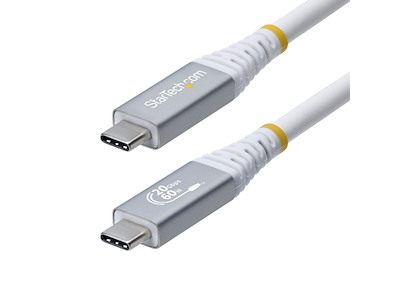 StarTech.com CC3M20GUSB4CXW USB-kabel USB4 Gen 2x2 3 m USB C Hvid