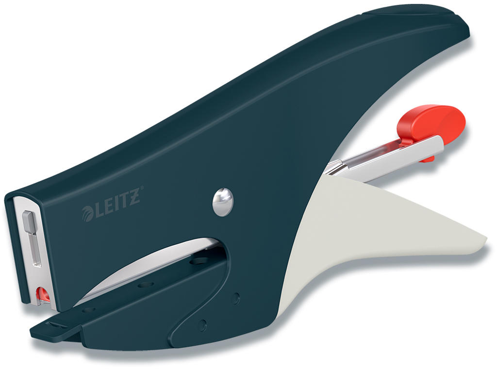 Hæftetang, 15 ark, Fløjlsgrå, Klamme P2 og No. 10, Leitz Cosy 5004