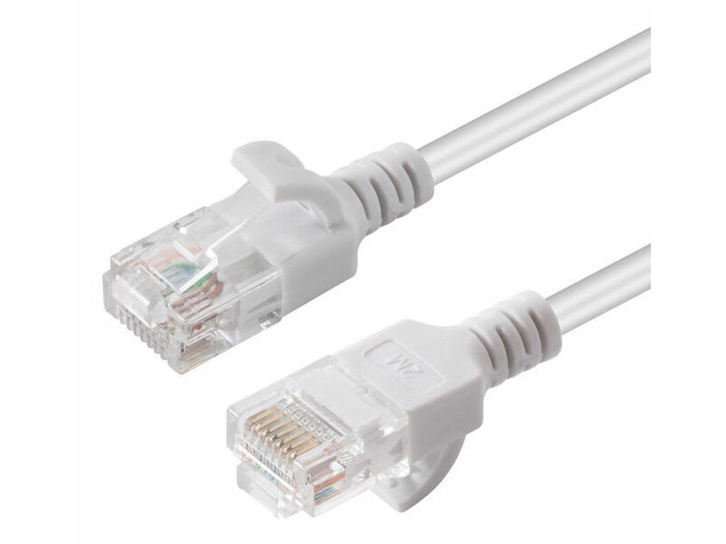 Microconnect V-UTP6A0015W-SLIM netværkskabel Hvid 0,15 m Cat6a U/UTP (UTP)