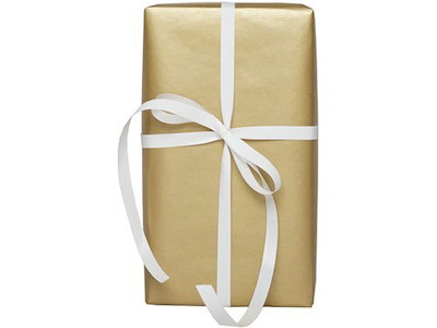 Gavepapir, Guld, 40 cm , 140 m