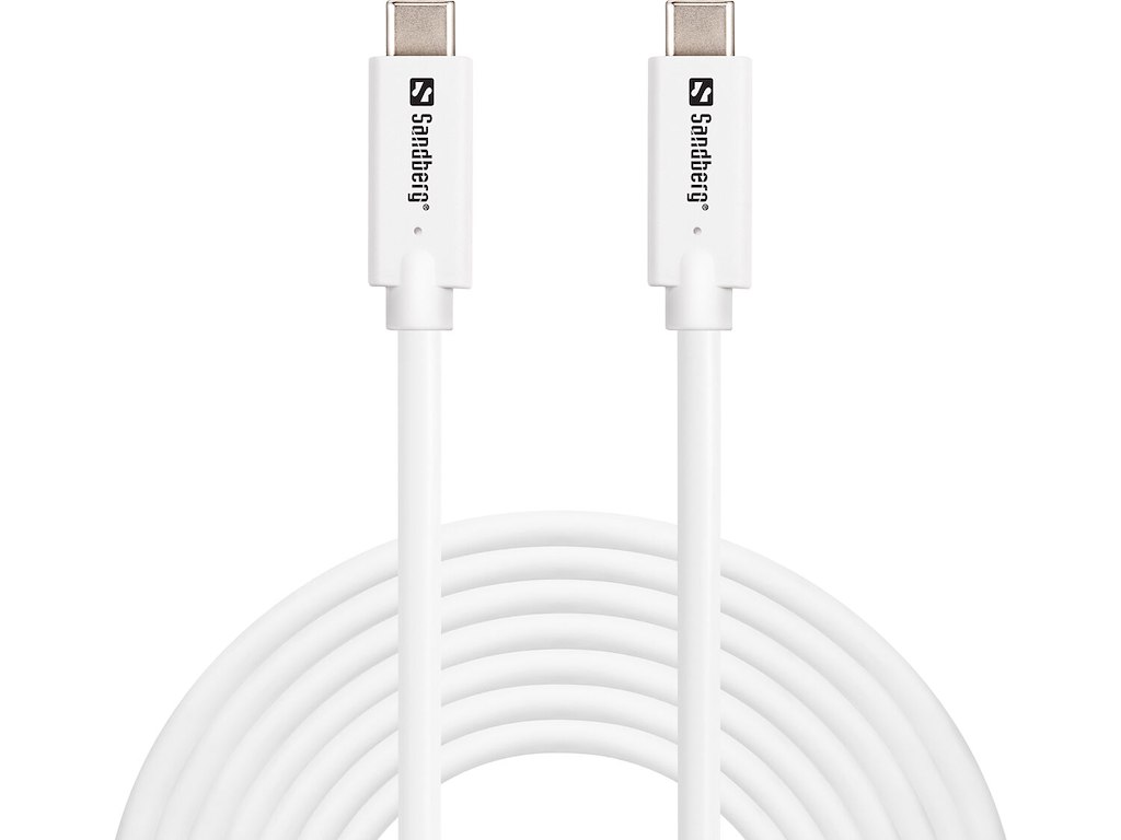 Sandberg 136-76 USB-kabel USB 3.2 Gen 2 (3.1 Gen 2) 5 m USB C Hvid