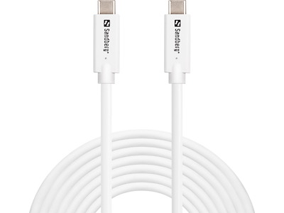 Sandberg 136-76 USB-kabel USB 3.2 Gen 2 (3.1 Gen 2) 5 m USB C Hvid